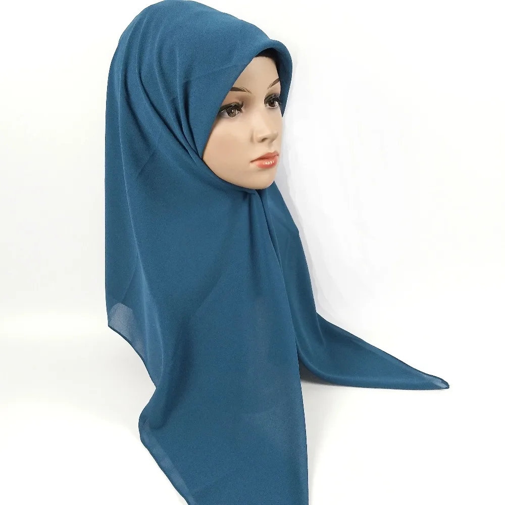A1 высокое качество квадратный шифон хиджаб 115*115 см обертывание Платки женские шарфы длинный шарф Лидер продаж