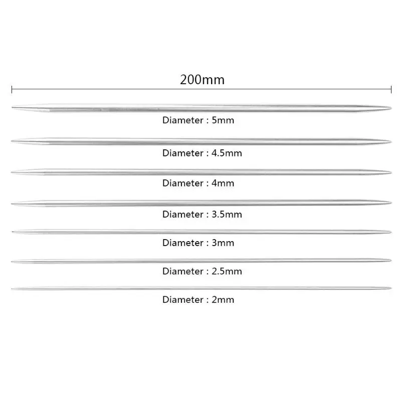 35 шт./компл. 20 см Нержавеющая сталь прямые Вязание игл для вязания крючком швейная Вязание DIY Ткань Инструменты, Швейные аксессуары