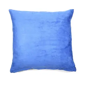 

Solid Color Cotton Canvas Cushion Cover Home Decor Throw Pillow Case Lounge (Blue)