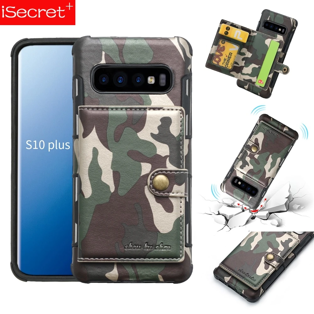 Camouflage Wallet Case Slide Card Phone For Samsung Galaxy S10 S10Plus S10Lite NOTE9 NOTE8 S8 S8Plus S9 S9Plus | Мобильные телефоны