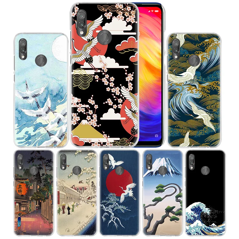 

Art Crane Fuji Mountain Case for Xiaomi Redmi Go Note 7 6 6A Pro S2 5 5A 4X Mi A1 A2 9 Mix 3 5G 8 lite Play F1 Hard Phone Cover