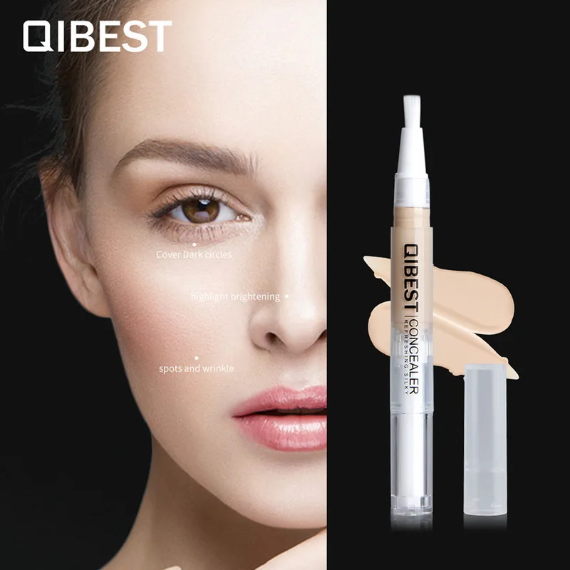 

QIBEST Brand Rotary Concealer Pencil Waterproof Sweat-Proof Brightening Beautifying Concealer 5 Color Makeup Concealers Cosmetic