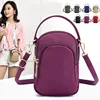 Women's Mini Shoulder Bag Fashion Handbag Messenger Vintage Lightweight Nylon Purse Solid Zipper Waterproof Flap Crossbody Bag ► Photo 1/6