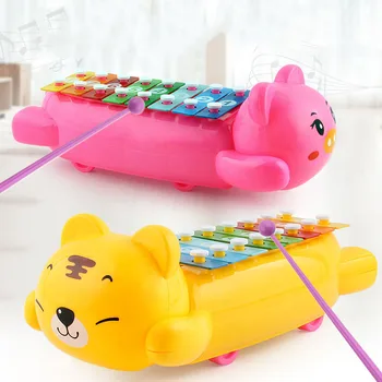

Baby Early Musical Instrument Hand Knock Piano Interest Animal Plastic Harp Develop music Toy For Children Gifts