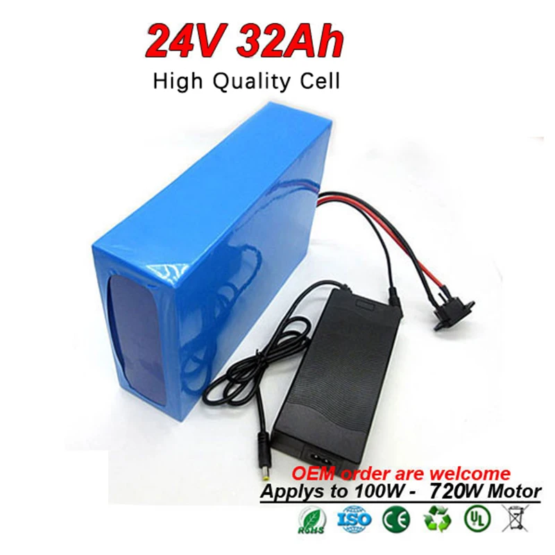 Sale 24V 32Ah 500W Electric Bike Battery Lithium Ion Battery Pack For Electric Bicycle Motor Bike Battery Case Rechargeable No Tax 3 Sale 24V 32Ah 500W Electric Bike Battery Lithium Ion Battery Pack For Electric Bicycle Motor Bike Battery Case Rechargeable No Tax 3