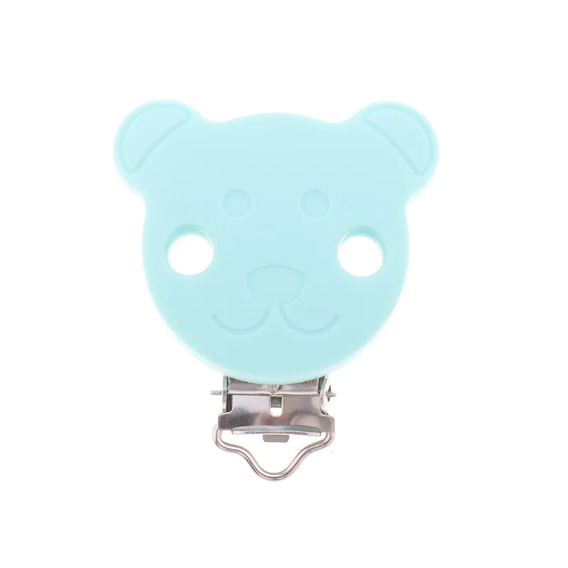 Fkisbox 10 шт. Медведь силиконовый коала держатель для соски BPA бесплатно мышь соска зажимы детский Прорезыватель ожерелье жевательная цепочка для прорезывания зубов застежки