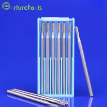 6pcs type F tungsten carving tools Router Bits dremel Rotary hand tools for jewelry head 0.6~2.3mm Shank dia 2.35mm TZ64