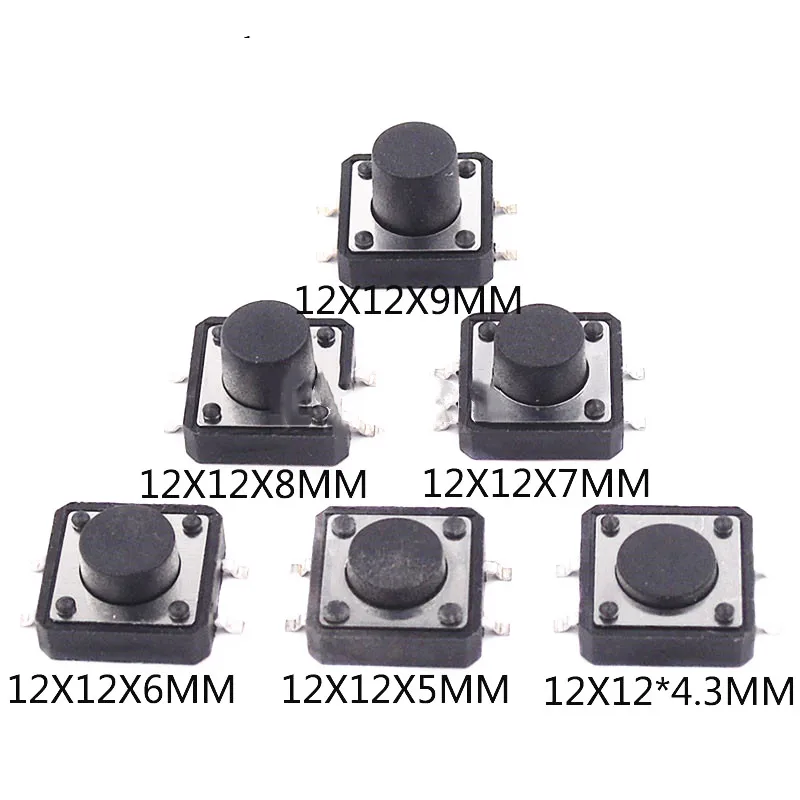 10PCS PCB Tactile Tact Mini Push Button Switch