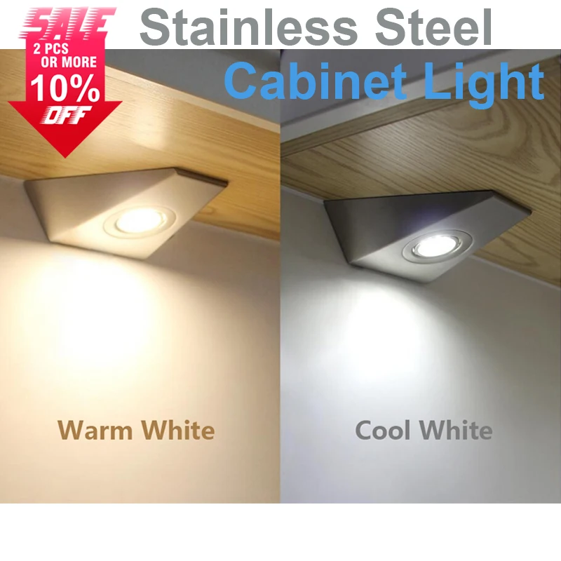 Slim Design Stainless Steel Led Light China Triangle Plastic