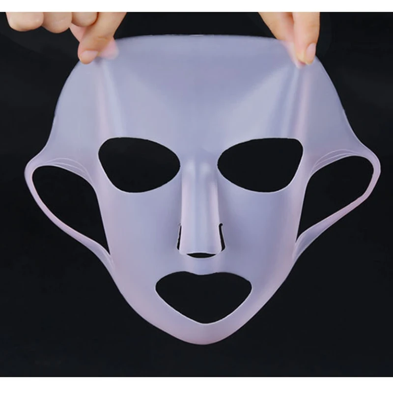 

New Silicone Facial Mask Cover Ear-hook Face Mask Cover Prevent Essence Evaporation Speed Up Absorption Moisturizing Beauty Tool