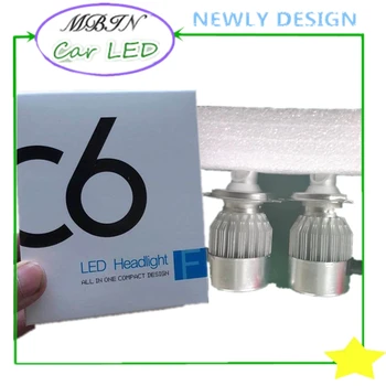 

Free shipping C6 small package 6000K COB H8 H11 36W 3800lm LED Headlight waterproof Fog Bulb energy saving Driving lamp