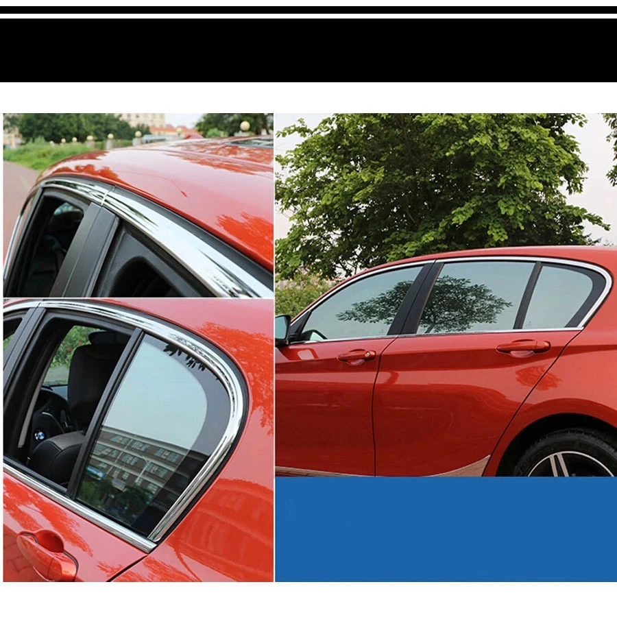 Lsrtw2017 304 нержавеющая сталь окна автомобиля планки для bmw 120i 114i 116i 118i 116d 118d m135 2012 2013