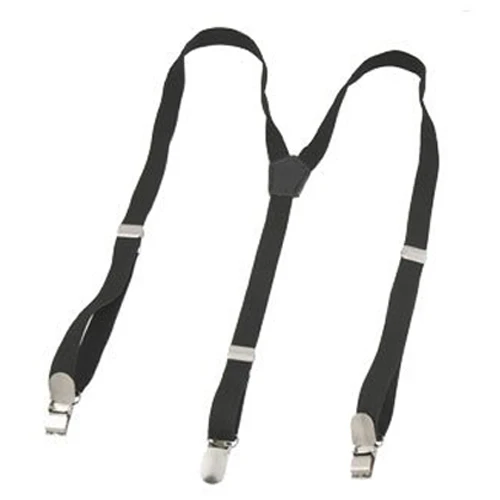 NEW Black Y Back Elastic Suspender Strap Pants Braces Adjustable for