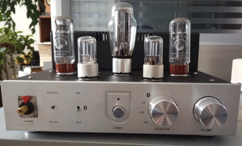 Cheap wholesale new aluminum tube amp audio switch panel EL34 amp tube