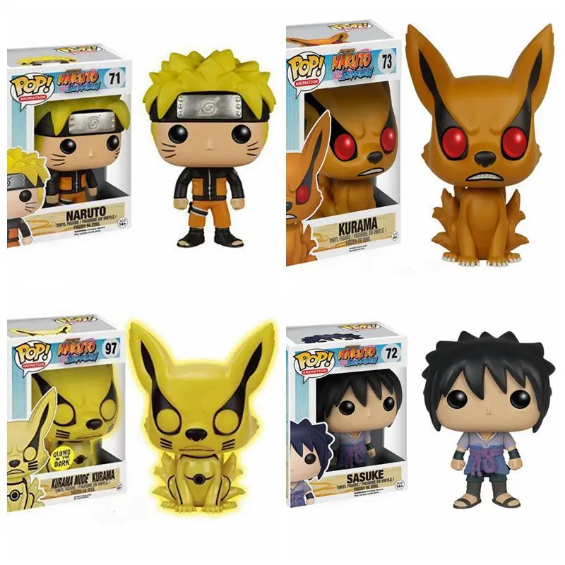 

10cm FUNKO POP Naruto Model Doll Head Children Action Figure Model Toy