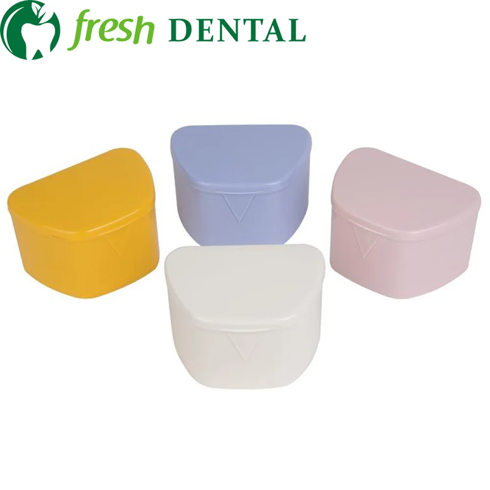 1000PCS Dental dentures boxes dental retainer box for HALF mouth 95*75