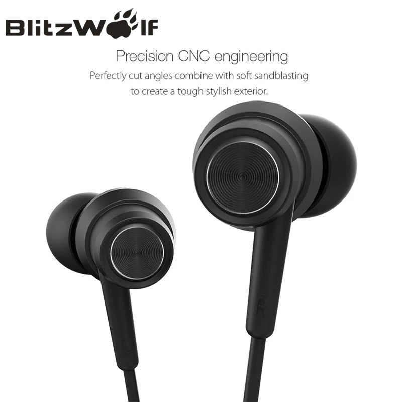 BlitzWolf BW ES1 3 5 мм наушники вкладыши с шумоподавлением стерео графеновые микрофоном