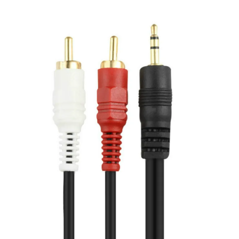 Аудиокабель 3 5 мм Aux 2 RCA штекер вспомогательный кабель для автомобиля стерео