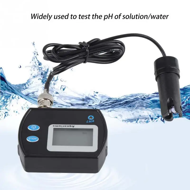 Portable LCD Digital PH Meter Acidity Meter Aquarium Pool Hydroponics