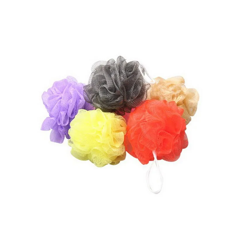 10pcs Bath Shower Body Puff Sponge Mesh Ball Random Colorbody puff