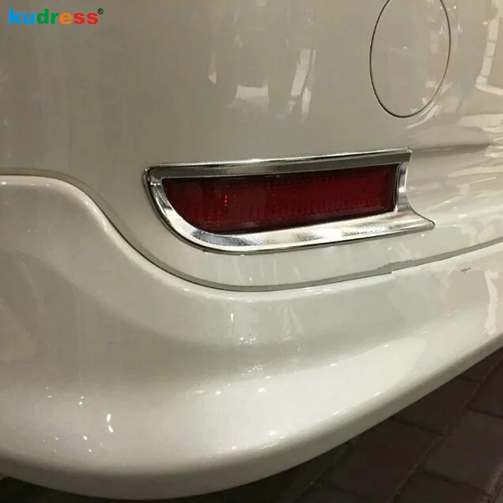 

For Toyota Estima Previa Tarago 2016 ABS Chrome Rear Tail Fog Light Lamp Molding Garnish Cover Trim Car Accessories Trims 2pcs
