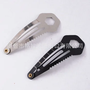 

by dhl 200pcs Multifunction Stainless Steel Hairpin Hair Clip Ruler Cutter Screwdriver 8 In 1 Pocket Utility Survive Tool