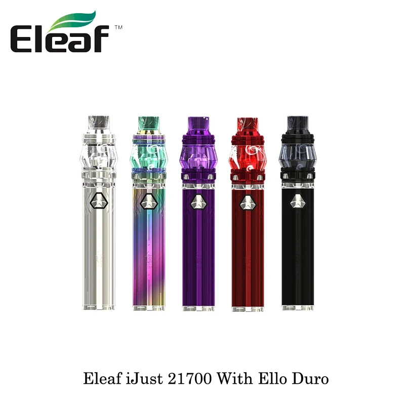 Новый стартовый набор Eleaf iJust 21700 80 Вт с атомайзером Ello Duro 5 мл питанием от одной