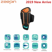 Moto Citofono del Casco Cuffie 1000 m IPX5 Impermeabile Senza Fili di Bluetooth Interfono per moto Vivavoce FM Radio