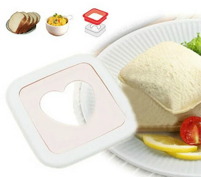 1 шт., сэндвич-форма в форме сердца, изготовление хлебных тостов, форма для тостов, резак для сэндвичей, инструмент для бутербродов, ок 0424