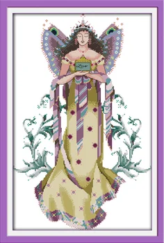 

Fairy, counted printed on fabric DMC 14CT 11CT Cross Stitch kits,embroidery needlework Sets Home Decor