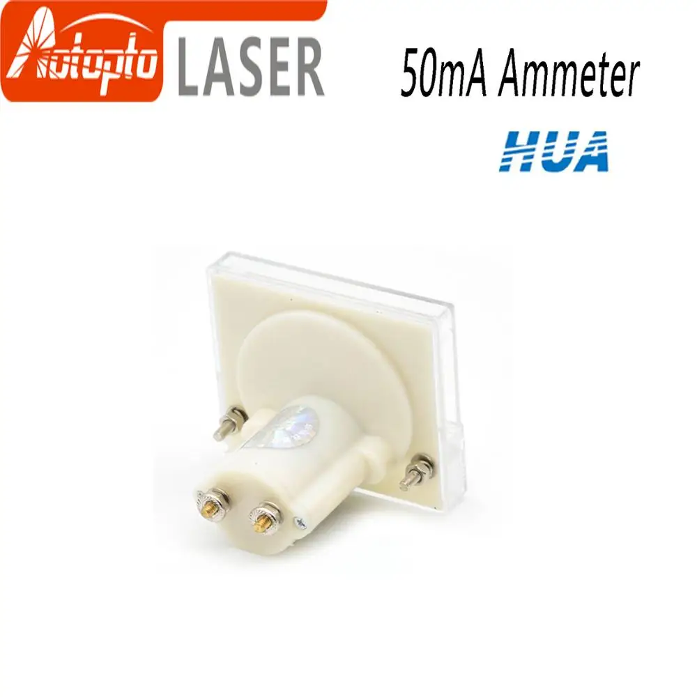 HUA Ammeter 50mA 85C1 DC 0-50mA Analog Amp Panel Meter Current for CO2 Laser Engraving Cutting Machine