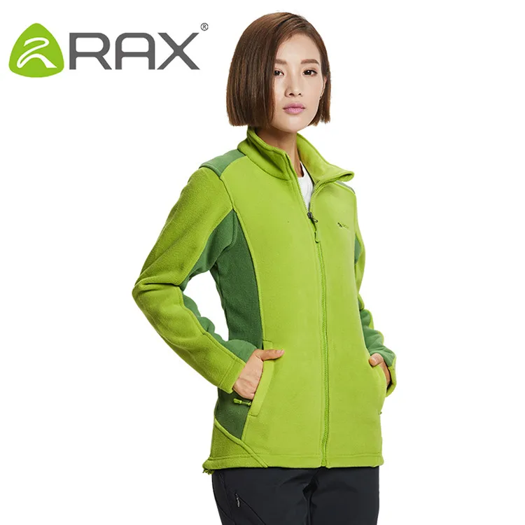 laimu green women Rax Мужская водонепроницаемая ветрозащитная куртка Женская флисовая уличная спортивная походная куртка термо пальто для кемпинга 44-2J055 - Цвет: laimu green women