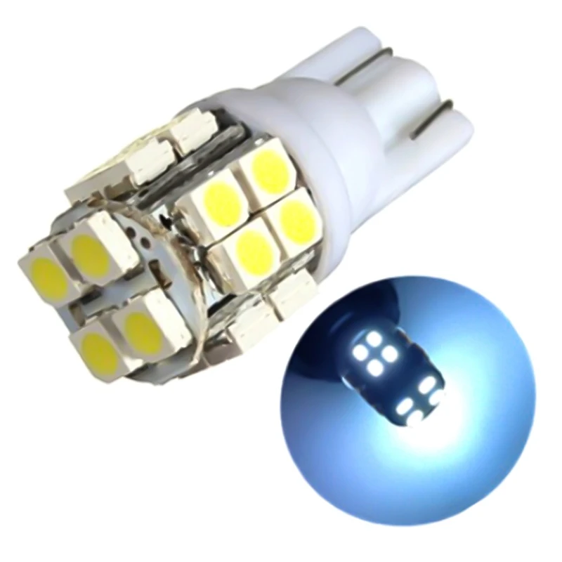 

4 x 10W T10 Car LED Bulb 20SMD 1210 Side Marker Lights Map Turn Signal Lamp White/Blue/Yellow(amber)/Green/Ice Blue/Red