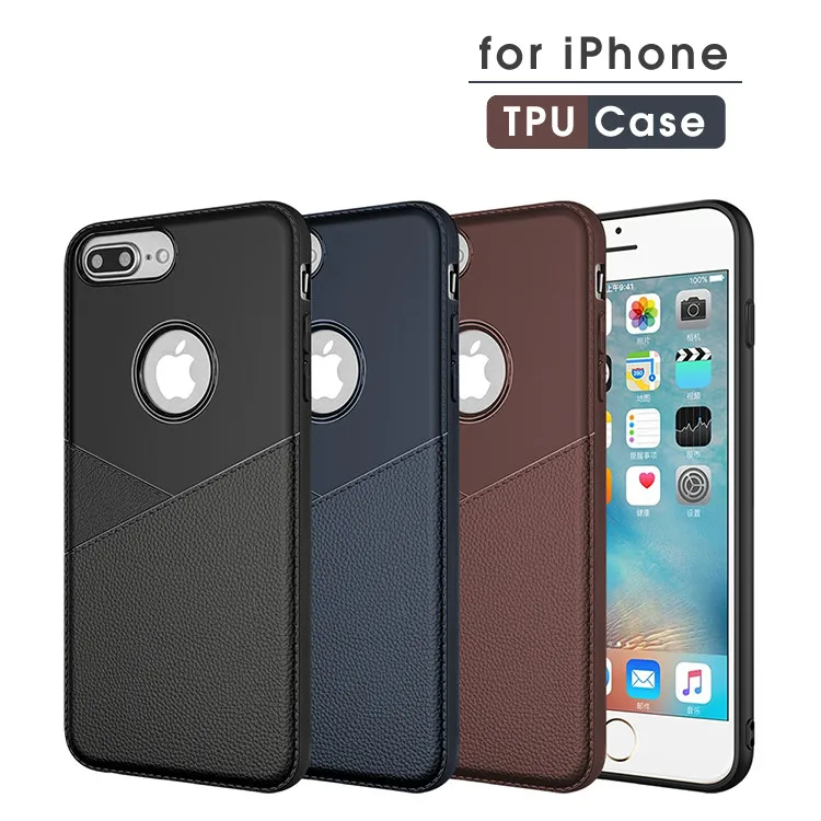 

Luxury Business Soft Ultra Thin TPU Case For iPhone 6S Plus Funda iPhone 7 8Plus X XR XS Max Anti Hitting Phone shockproof Coque