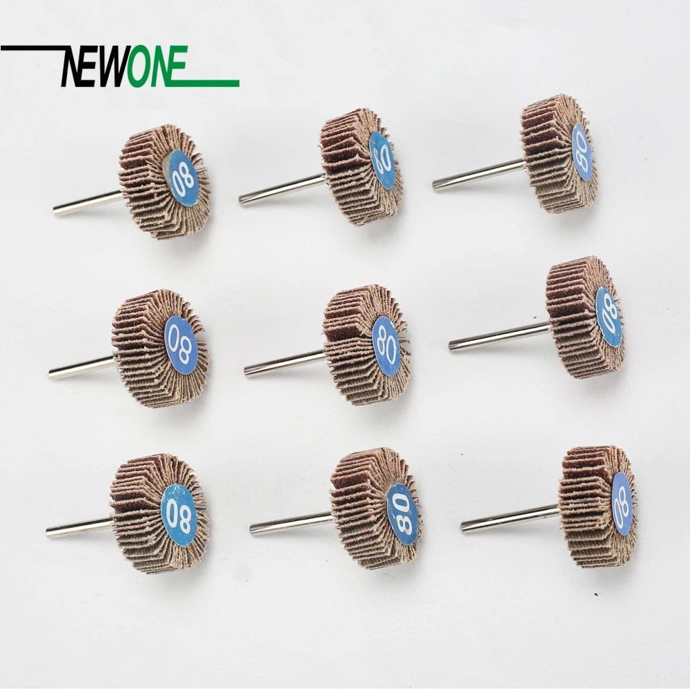 

Flap Wheel Sanding Disc 31.5x10x3.17 mm 9PCS Mini Drill Rotary Tool Abrasive Accessories