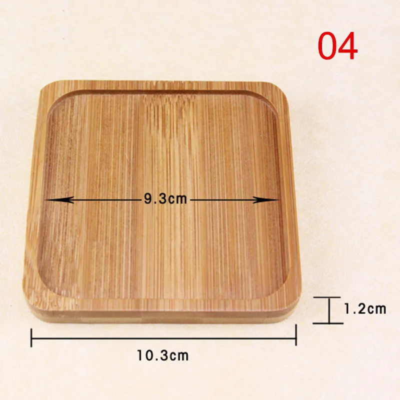 Поднос бамбуковый цветочный горшок бонсай Садоводство домашний квадратный аксессуары практичный подстаканник LBShipping