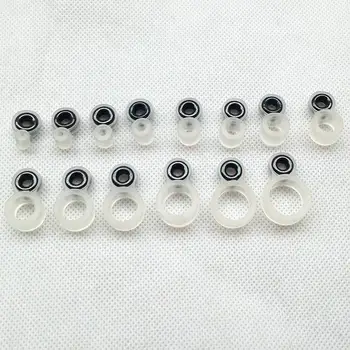 

Mounchain 14 / 22 pcs Fishing tool set Hand Rod Wire Ring Ceramics Eye DIY Fish Line Guide Silicone Ring Different Size