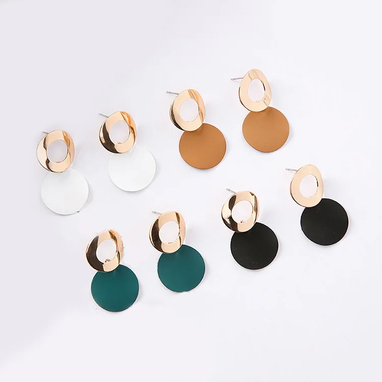 2018 Metal Style Alloy Chain Drop Earrings Brincos Personality Boucle D'oreille for Wome Ear Accessories | Украшения и
