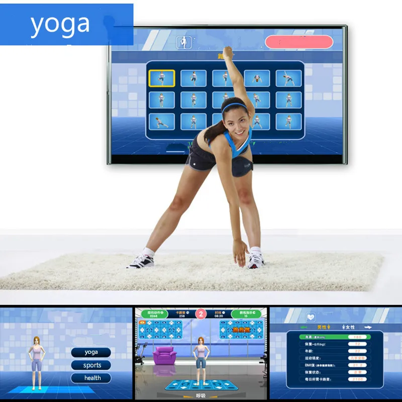 Cdragon Wireless Console Dance Mat TV Computer Single Players Dual Use Massage Home Yoga Machine Sliming Game