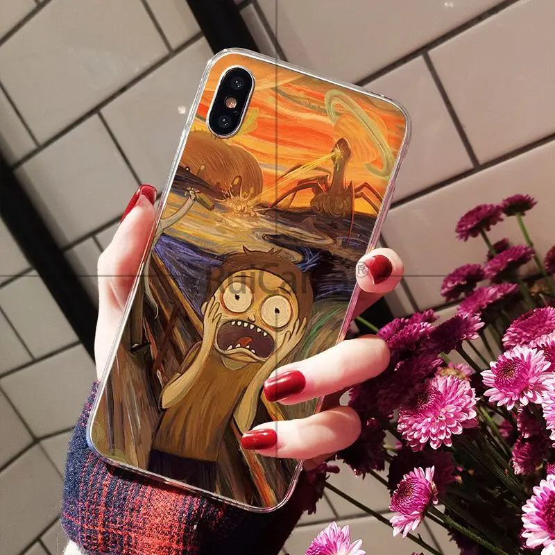 Чехол для мобильного телефона Ruicaica cram by Munch с забавным рисунком кота Apple iPhone 8 7 6 S