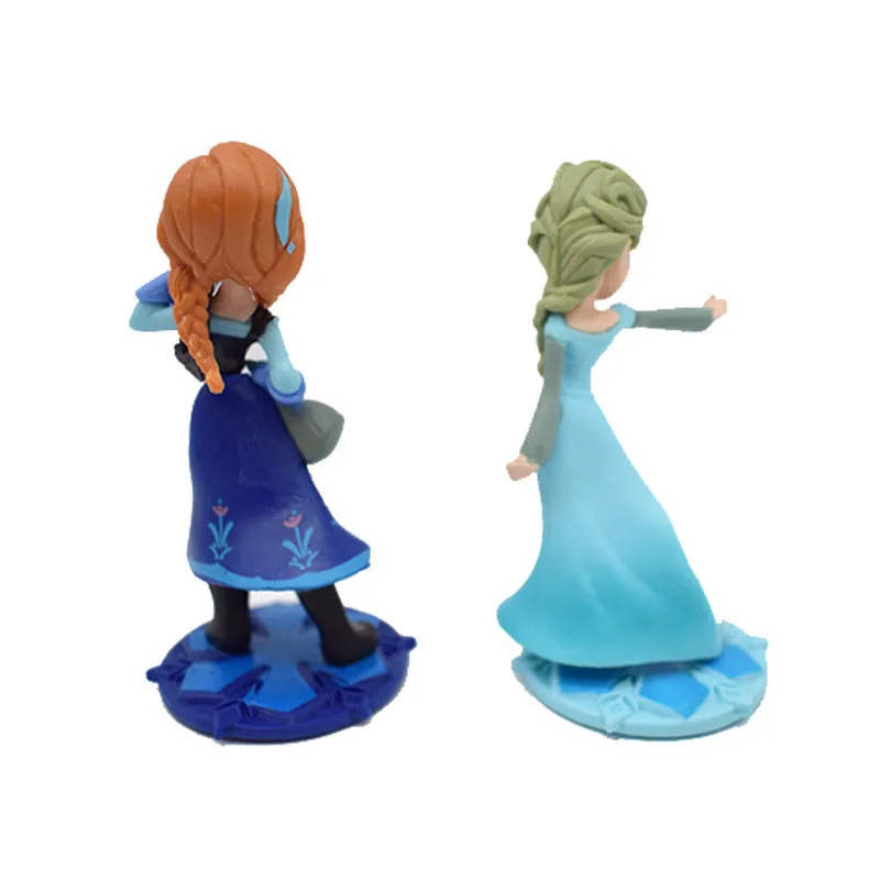 Дисней 2 шт лед и замороженный снег маржа украшения Исана принцесса кукла торт украшения DIY анимационная модель детские игрушки подарок