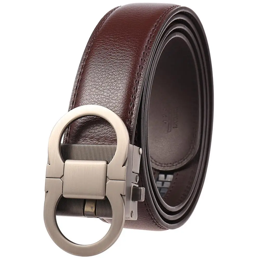 

2019 Good Quality Fashion Male Strap Cow Genuine Leather Belts for Men Trending Designer Automatic Buckle Mens Belt