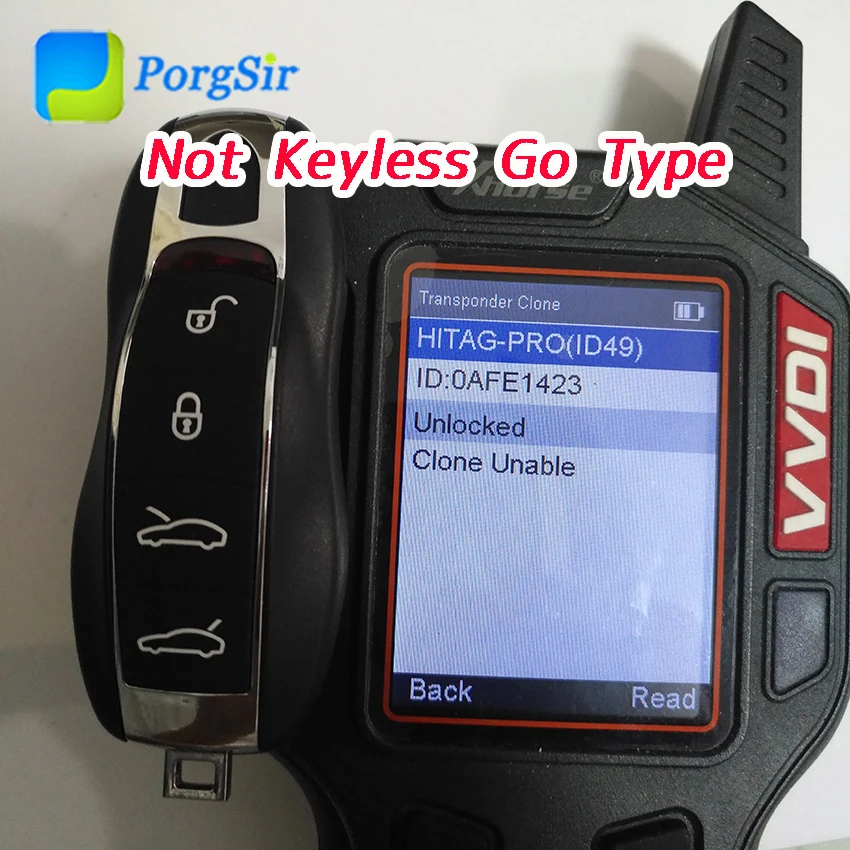 4 кнопки 315 МГц 433 МГц 434 МГц ASK Smart Keyless Go Бесконтактный пульт дистанционного управления для Porsche с чипом Hitag Pro ID49
