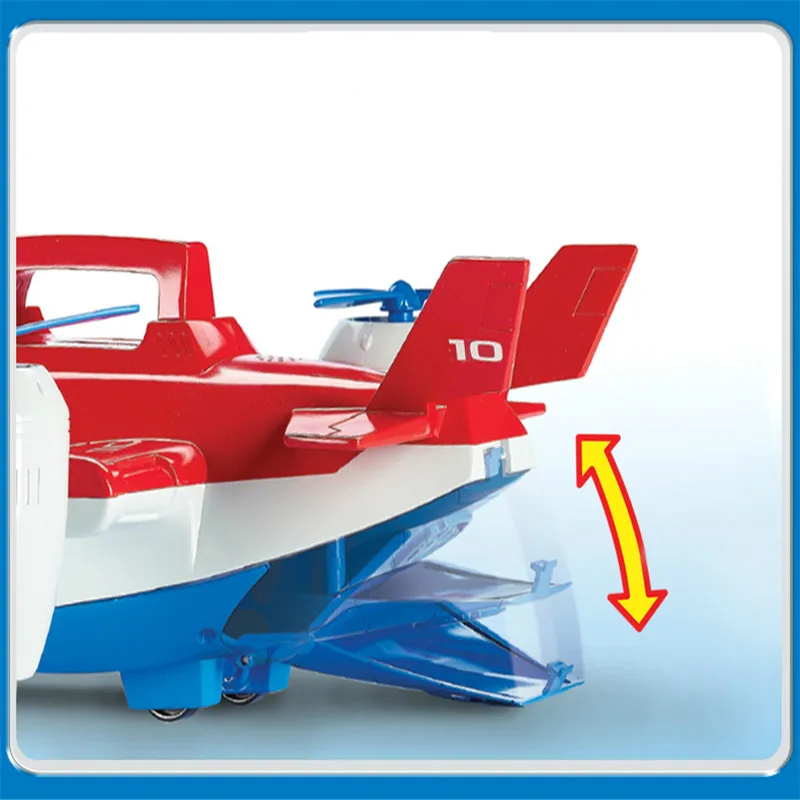 New Paw Patrol Dog Sound Effect Air patrol Aircraft Ryder Captain Robot Dog  plane Patrulla Canina Action Figures Model Toys