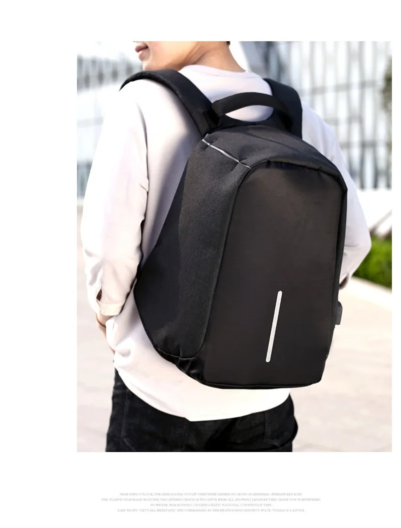 Мужской рюкзак с защитой от кражи, 15,6 дюймов, рюкзак для ноутбука, с usb зарядкой, мужской водонепроницаемый рюкзак для путешествий, школьные сумки для колледжа, студентов, Mochila