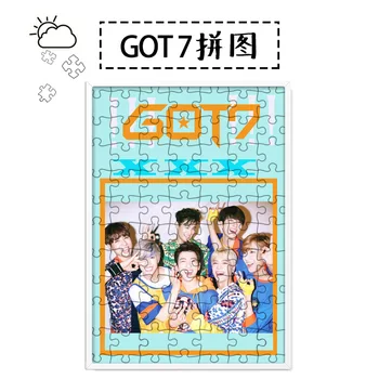 

[MYKPOP]GOT7 Puzzles 120pcs With a Photo Frame Desk Decoration KPOP Fans Collection SA18080614