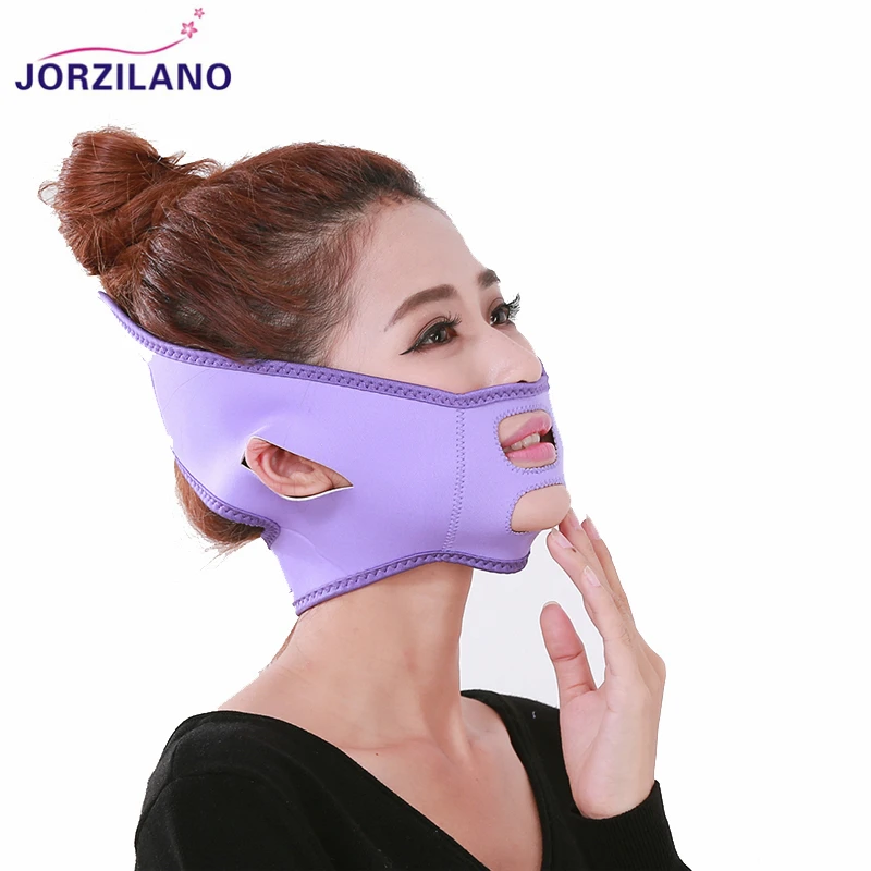 JORZILANO повязка для Лица Массажная v образная корректирующая лица похудения