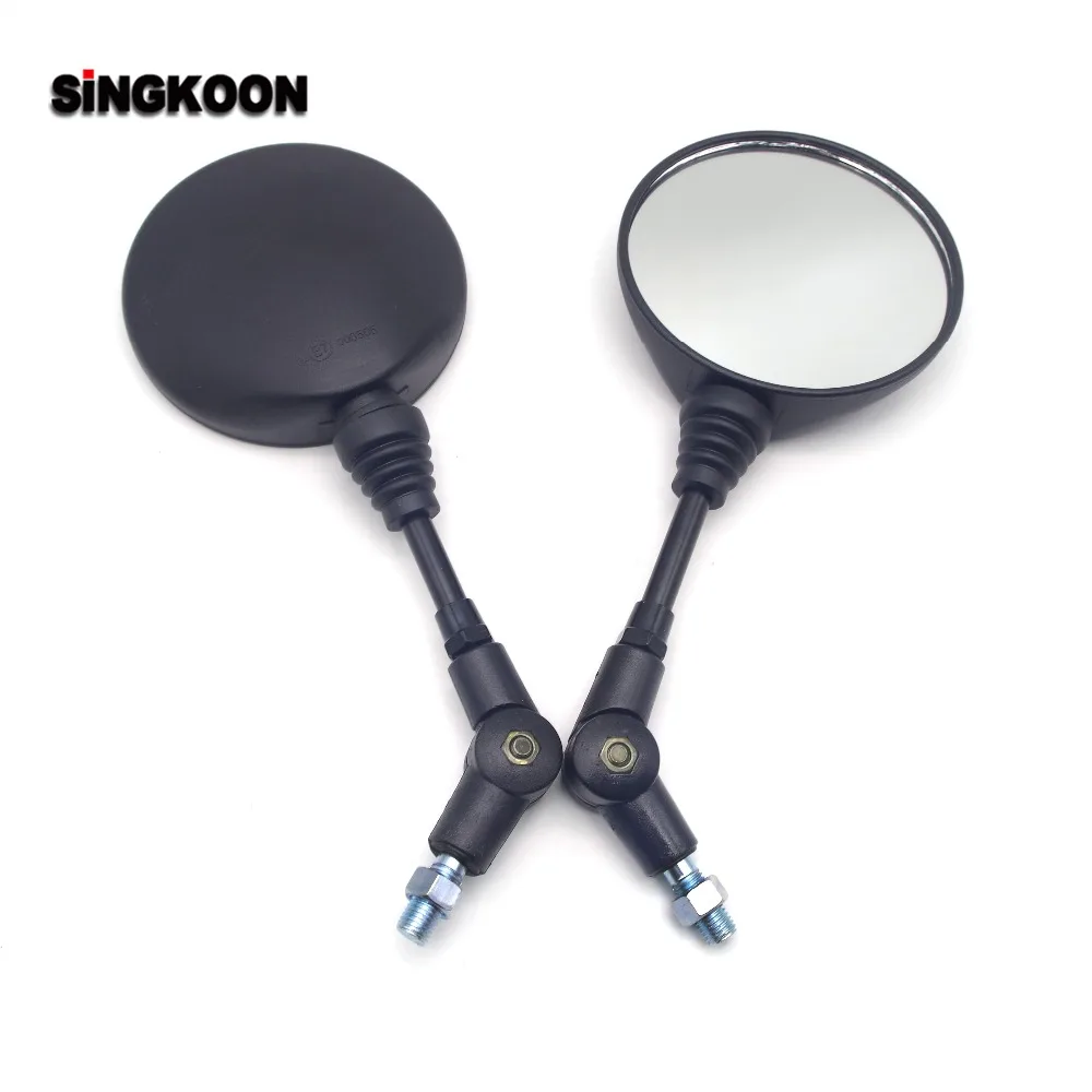 

Universal 10mm Motorcycle Rearview Mirrors Round Scooter Side Mirrors Accessories FOR vespa sprint Yamaha fjr 1300 aprilia rs