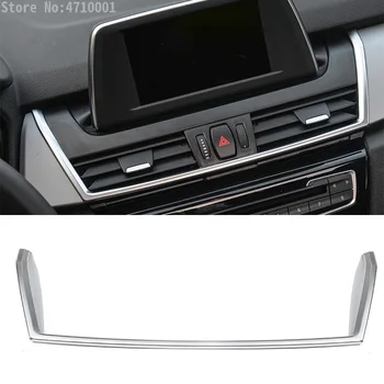 

ABS Chrome Center Air Conditioning Outlet Vent Decoration Trim For BMW 2 Series 218i F45 F46 Gran Active Tourer 2015-2017
