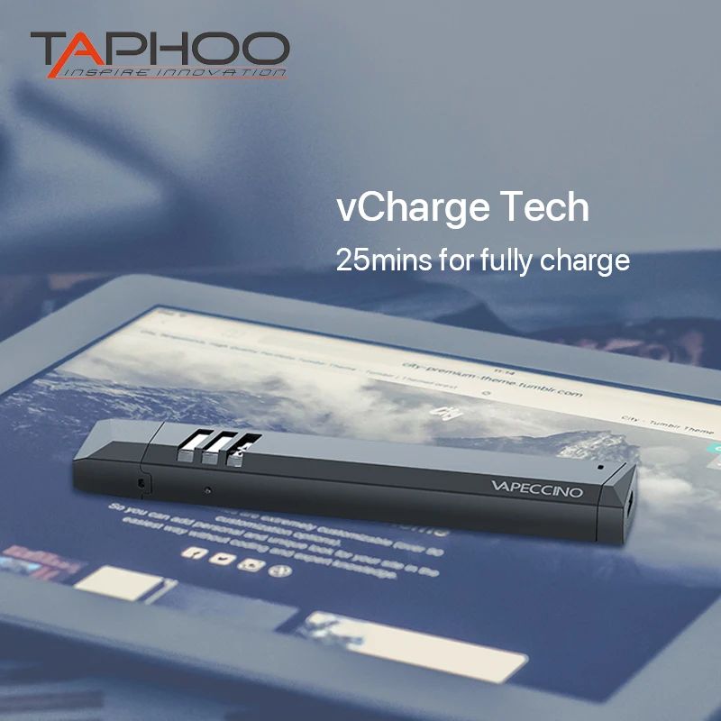 

Taphoo VAPECCINO Pod System Cartridge Kit Anti-Leaking 410mah Built-in Battery E Cigarette Mini Stick Vape Pen VS S8 Cartridge
